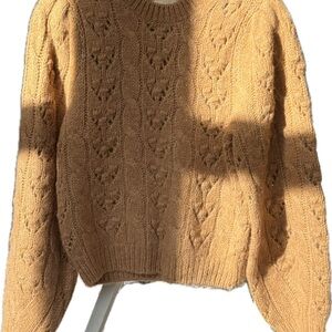 Doen Tan Cable Knit Sweater